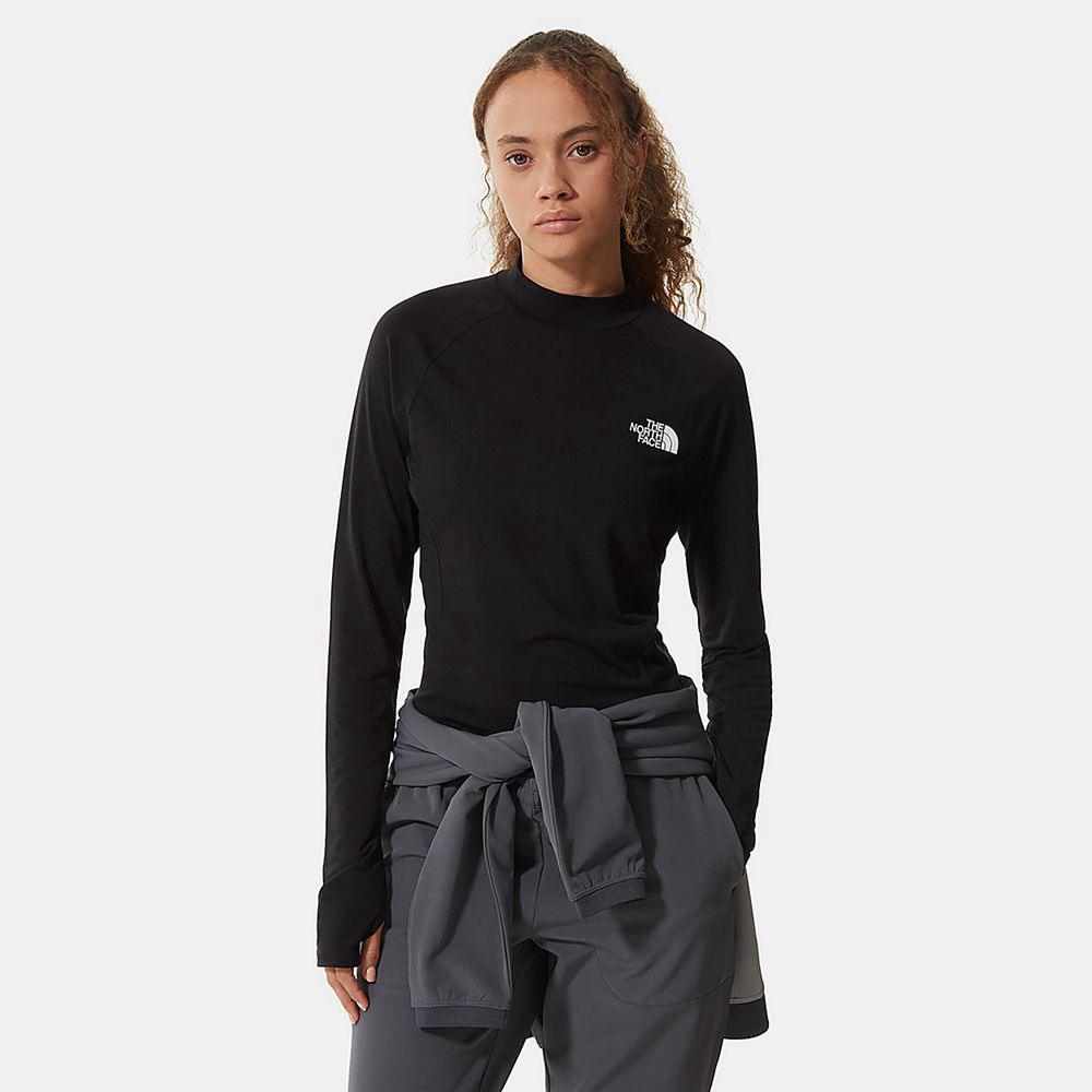 The North Face Tekware Cropped Γυναικεια Μπλούζα Με Μακρύ Μανίκι - Μαυρα (XLSZ47510)